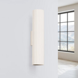 Sollux Lighting Karbon Aluminum Beige 2 Lights Minimalist Wall Light - thumbnail 2