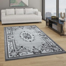 Wadan 80X320 Cm Light Grey Gewels Traditional Rug, 10mm Soft Pile Washable Area Rugs, Classic Oriental Rug For Home And Office - thumbnail 1