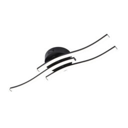 Living And Home 15W Black Elegant Wavy Led Ceiling Light With Tri-Colour Temperature - thumbnail 4