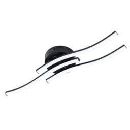 Living And Home 15W Black Elegant Wavy Led Ceiling Light With Tri-Colour Temperature - thumbnail 2
