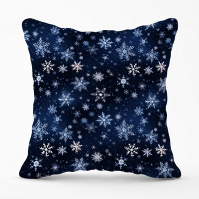 Warren Reed Designer Dreamy And Magical Snowflake Cushions 60Cm X 60Cm - image 1