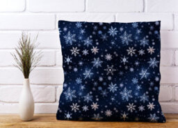 Warren Reed Designer Dreamy And Magical Snowflake Cushions 60Cm X 60Cm - thumbnail 2