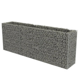 Berkfield Gabion Raised Bed Galvanised Steel 270X50X100 Cm - thumbnail 2