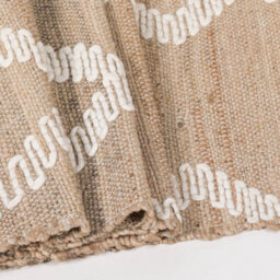 Kirrily Flatwoven Trellis Wool Pattern Natural Jute Rug 260X180Cm - thumbnail 4