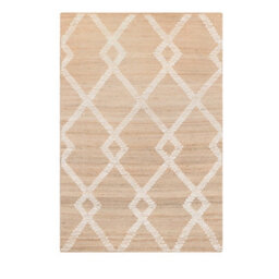 Kirrily Flatwoven Trellis Wool Pattern Natural Jute Rug 260X180Cm - thumbnail 7