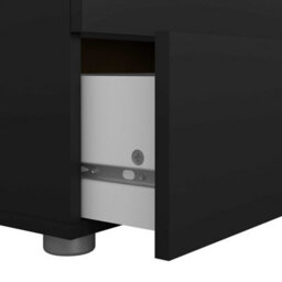 Wyld Haus Daejeon Black Wooden Chest 5 Drawers - thumbnail 6