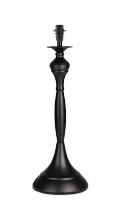 Lighting Supermarket Messini Large Black Elegant Candlestick Table Lamp Base Only - image 1