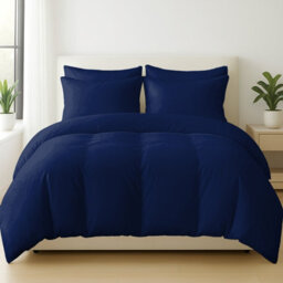 Pamposh 400 Thread Count Egyptian Cotton Single Duvet Cover Set Premium Cotton Breathable Luxury Bedding Set With Zipper Closure - thumbnail 2