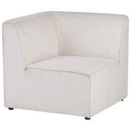 Beliani Modular Corner Sofa 4 Seater Lemvig Corduroy Beige Right Hand - thumbnail 6