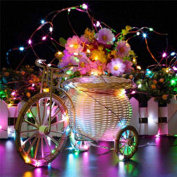 Gardenwize 20 Metre Solar Powered Multi-Coloured 200 Led Lights Christmas Garden Patio Decking - thumbnail 3