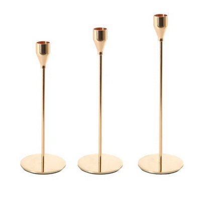 3 Piece Tulip Candle Holder Set Modern Nordic Style For Home Dinner Party Decor - image 1