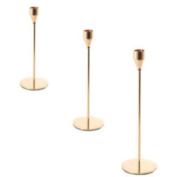 3 Piece Tulip Candle Holder Set Modern Nordic Style For Home Dinner Party Decor - thumbnail 2