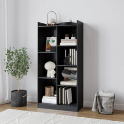 Urbn-Living Urbnliving - Black - Tall 7 -Cube Bookcase - thumbnail 3