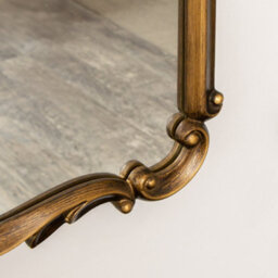 Melody Maison Antique Gold Ornate Framed Wall Decorative Mirror - 90Cm X 60Cm - thumbnail 6