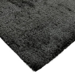 Furniturebox Uk Selby Charcoal Grey Shaggy Rug 200X290 - thumbnail 4
