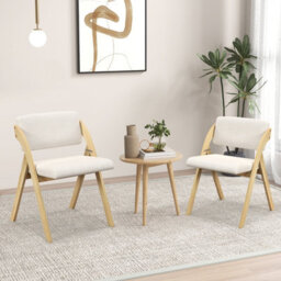 Costway Set Of 2 Dining Chairs Folding Kitchen Chair Modern Side Chair - thumbnail 5