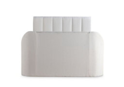 Off White Upholstered Tv Ottoman Bed Frame - King Size - thumbnail 7