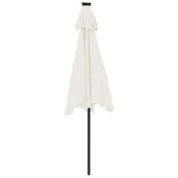 Walplus Garden Parasol With Leds And Steel Pole White 225X225X212Cm - thumbnail 7