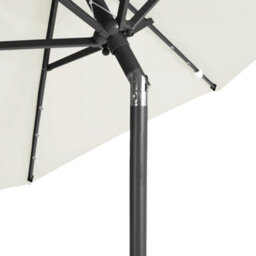 Walplus Garden Parasol With Leds And Steel Pole White 225X225X212Cm - thumbnail 9