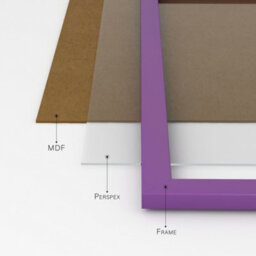 9X9 Purple Picture Frame (22.9 X 22.9Cm) Poster, Photo, Artwork, Gallery Wall Or Print - thumbnail 4