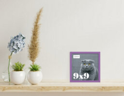 9X9 Purple Picture Frame (22.9 X 22.9Cm) Poster, Photo, Artwork, Gallery Wall Or Print - thumbnail 2