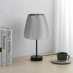 3 Pack Fabric Coolie Lampshades 28Cm Silver With A60 Led Bulb  Pendant, Ceiling & Table Lamp Shades - thumbnail 5