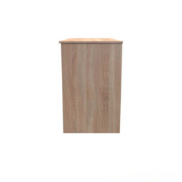 Trent 3 Drawer Desk In White & Bardolino Oak (Ready Assembled) - thumbnail 2
