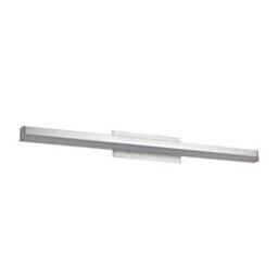 Luminosa Lighting Luminosa Modern Led Wall Lamp Brushed Silver, Warm White 3000K 960Lm