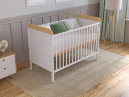 Love For Sleep Levi Cot Bed 120X60Cm With Microfiber Quilted Mattress - thumbnail 2