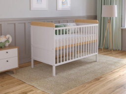 Love For Sleep Levi Cot Bed 120X60Cm With Microfiber Quilted Mattress - thumbnail 1