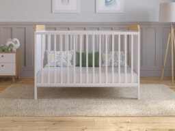 Love For Sleep Levi Cot Bed 120X60Cm With Microfiber Quilted Mattress - thumbnail 3