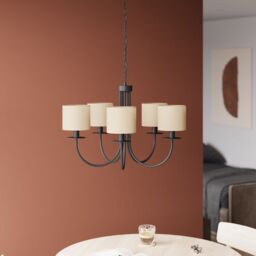 GoodHome Kpezin Neutral Round Lamp Shade (D)15Cm - thumbnail 7