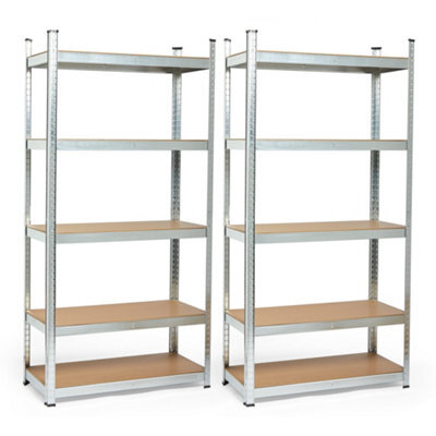 Vonhaus Garage Shelving Units - Pack Of Two 1.8M Heavy Duty Shelving Units - 5-Tier Units For Storage, 175Kg Capacity Per Shelf - image 1
