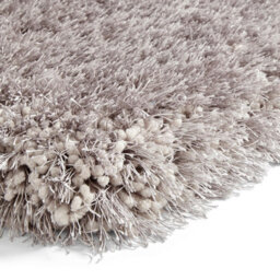 Silver Plain Shaggy Rug, 8Cm Thick Handmade Anti-Shed Rug, Modern Silver Rug For Bedroom, & Diningroom-120Cm X 170Cm - thumbnail 4