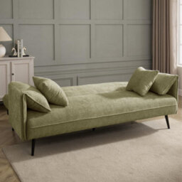 Home Detail Carnation Clic-Clac Sofa Bed, Sage Green Chenille - thumbnail 2