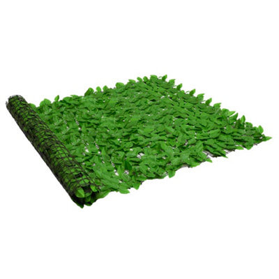 Berkfield Balcony Privacy Screen With Green Leaves 300X150 Cm - image 1