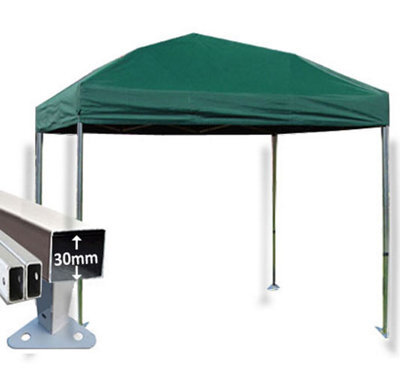 Crocodile Trading 3M X 3M Trader-Max 30 Commercial Instant Shelter Pop Up Gazebos Frame & Canopy - Green - image 1