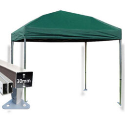 Crocodile Trading 3M X 3M Trader-Max 30 Commercial Instant Shelter Pop Up Gazebos Frame & Canopy - Green - thumbnail 1