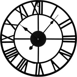 60Cm Round Silent Skeleton Roman Numerals Battery Hanging Clock For Living Room Bedroom Kitchen Hotel Office - thumbnail 1