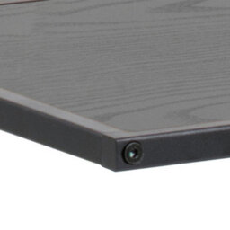 Furniture To Go Seaford Black Metal Side Table With Black Top - thumbnail 8