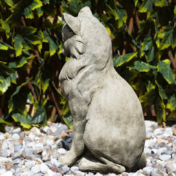 Burgess Lovely Cat Stone Statue Kitten Animal Outdoor Garden Ornament British Made Sculpture - thumbnail 3