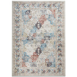 Bedlooms Coastal Cashmere Rug 160X230Cm, Modern Area Rug, Anti Slip, Stain Resistant, Bed & Dining Room Carpet - thumbnail 1