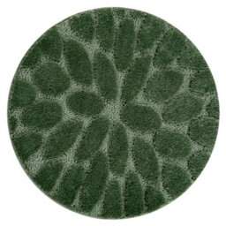 RugsX Bathroom Rug Supreme Circle Stones, Non-Slip, Soft - Green Circle 50 Cm - thumbnail 4