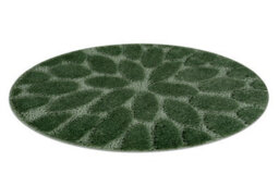 RugsX Bathroom Rug Supreme Circle Stones, Non-Slip, Soft - Green Circle 50 Cm - thumbnail 2