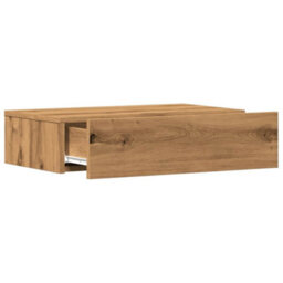 Walplus Tv Cabinets With Led Lights 2 Pcs Artisan Oak 60X35X15.5 Cm - thumbnail 7