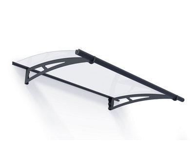 Canopia By Palram Aquila 1500 Grey Door Canopy, (H)17.5Cm (W)150.5Cm (D)91.5Cm - image 1