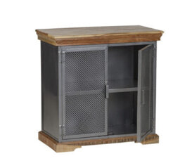 Buttercup Farm Metropolis Industrial Sideboard - Metal/acacia Solid Wood - L45 X W85 X H85 Cm - thumbnail 4
