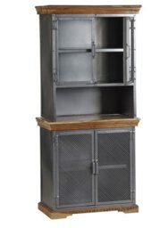 Buttercup Farm Metropolis Industrial Sideboard - Metal/acacia Solid Wood - L45 X W85 X H85 Cm - thumbnail 6