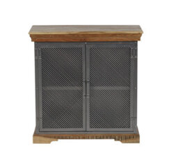 Buttercup Farm Metropolis Industrial Sideboard - Metal/acacia Solid Wood - L45 X W85 X H85 Cm - thumbnail 2