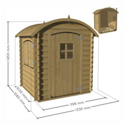 Soulet Patty Childrens Glamping Playhouse 3 X 3 Traditional Style - thumbnail 3